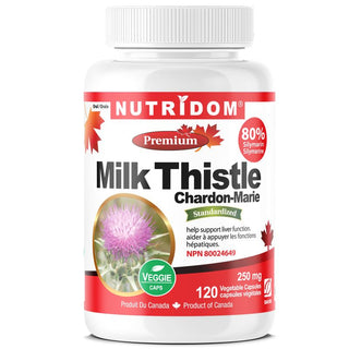 Nutridom Milk Thistle, 80% Silymarin, 250 mg, 120 Veggie Capsules