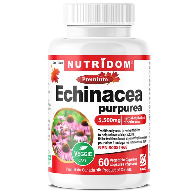 Nutridom Echinacea Purpurea, 5,500 mg, 60 Veggie Capsules
