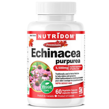 Nutridom Echinacea Purpurea, 5,500 mg, 60 Veggie Capsules