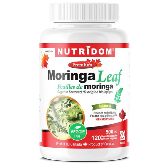 Nutridom Moringa Leaf, 500 mg, 120 Veggie Capsules