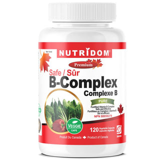 Nutridom Vitamin B-Complex SAFE, 200 mg, 120 Veggie Capsules