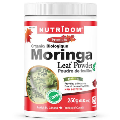 Nutridom Organic Moringa Leaf Powder, 8.82 oz (250 g)